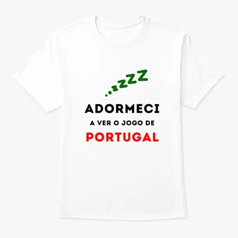 Adormeci a ver o jogo de Portugal